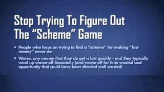 How To Develop Your "Money Map"