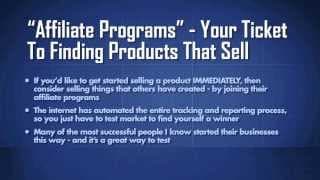 Make Money With Affiliate Marketing